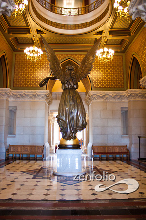 Statue of "Genius of Connecticut" in Connecticut State Capitol