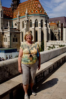 In front of the Mathais Church on the Fisherman's Bastion