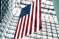 American Flag in Kennedy Center Library, 1982