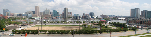 Panorama of Inner Harbor from Federal Hill May 2012  Baltimore