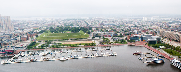 Federal Hill Panorama from the Baltimore WTC