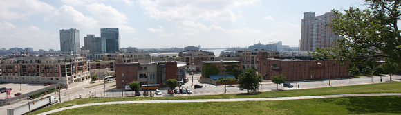 New Condos along Baltimore Harbor Panorama May 2012