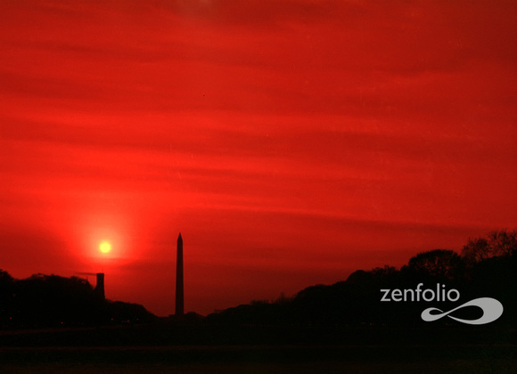 Sunset on the National Mall