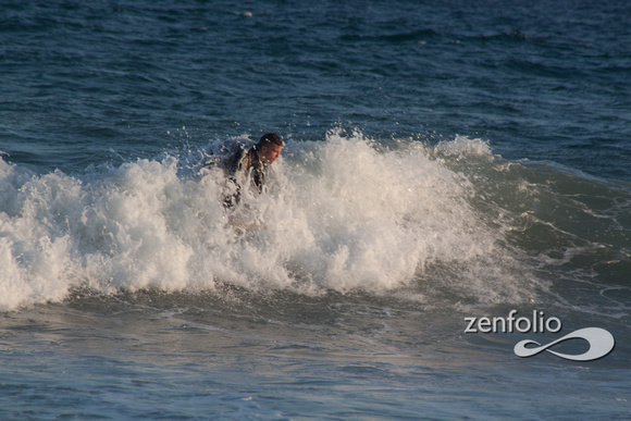 Surfers at Guadalmina Beach