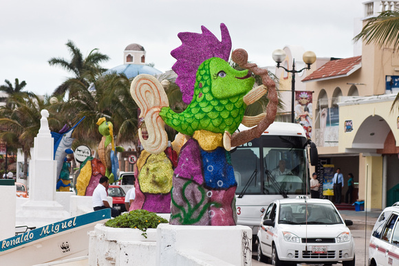 Cozumel Carnivale Statues
